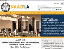 Tablet Screenshot of naacp-losangeles.org